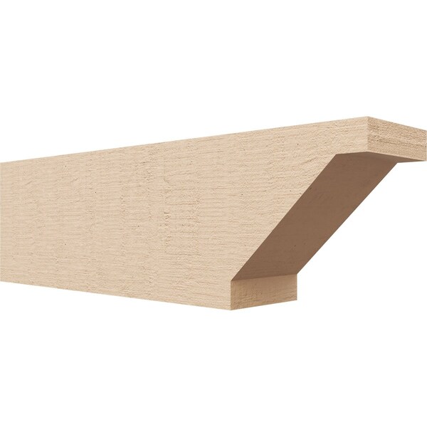 Ekena Millwork 4in. W x 6in. H x 20in. L Burlington Woodgrain TimberThane Rafter Tail, Primed Tan RFTUR04X06X20BURRCPR - main